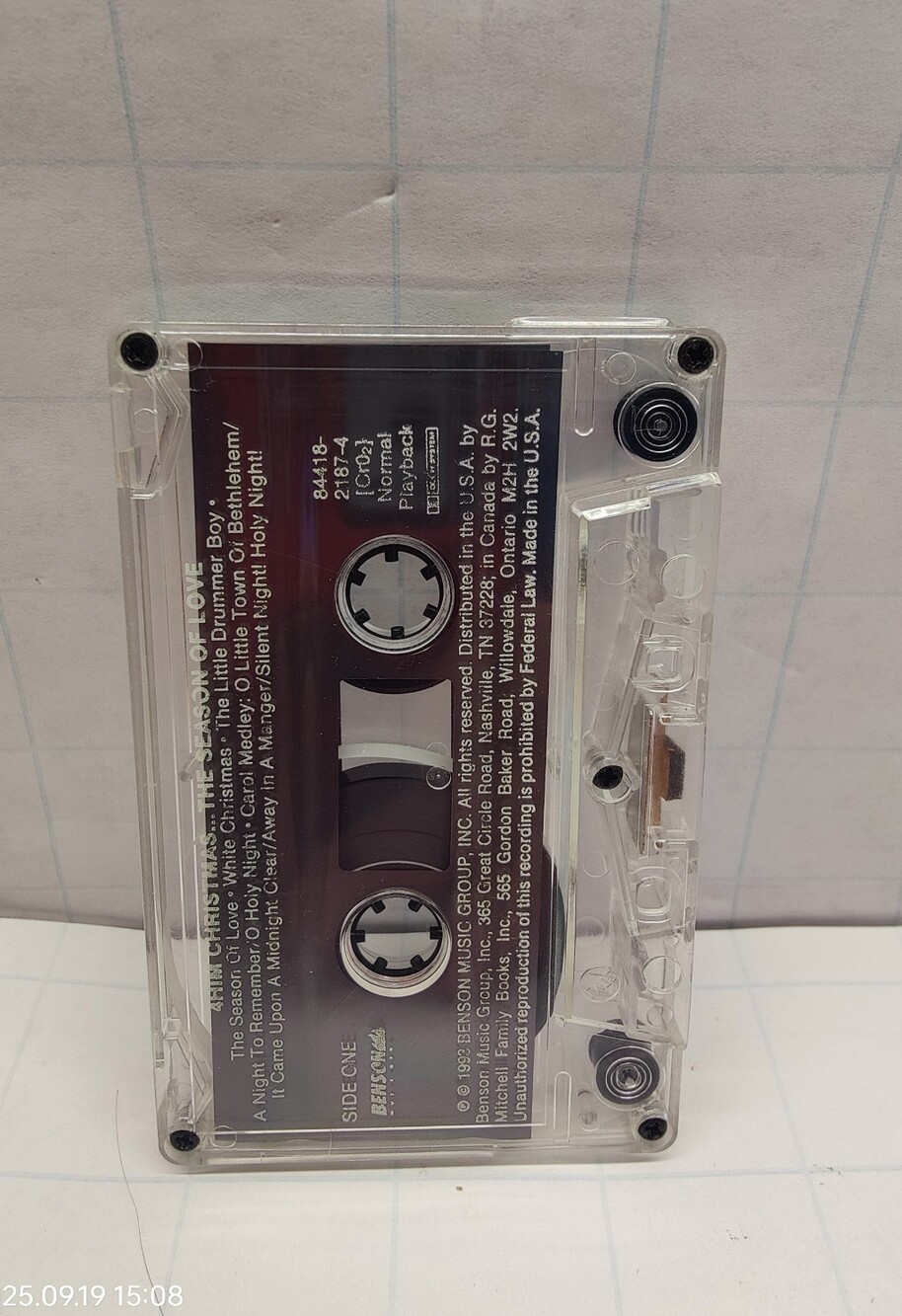 4Him Christmas (1993 Cassette) The Season Of Love